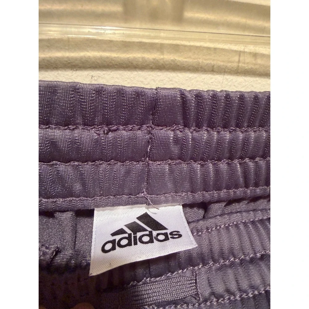 Adidas Mens Track Pants Gray White Stripe Athletic Training Joggers Large 14/16